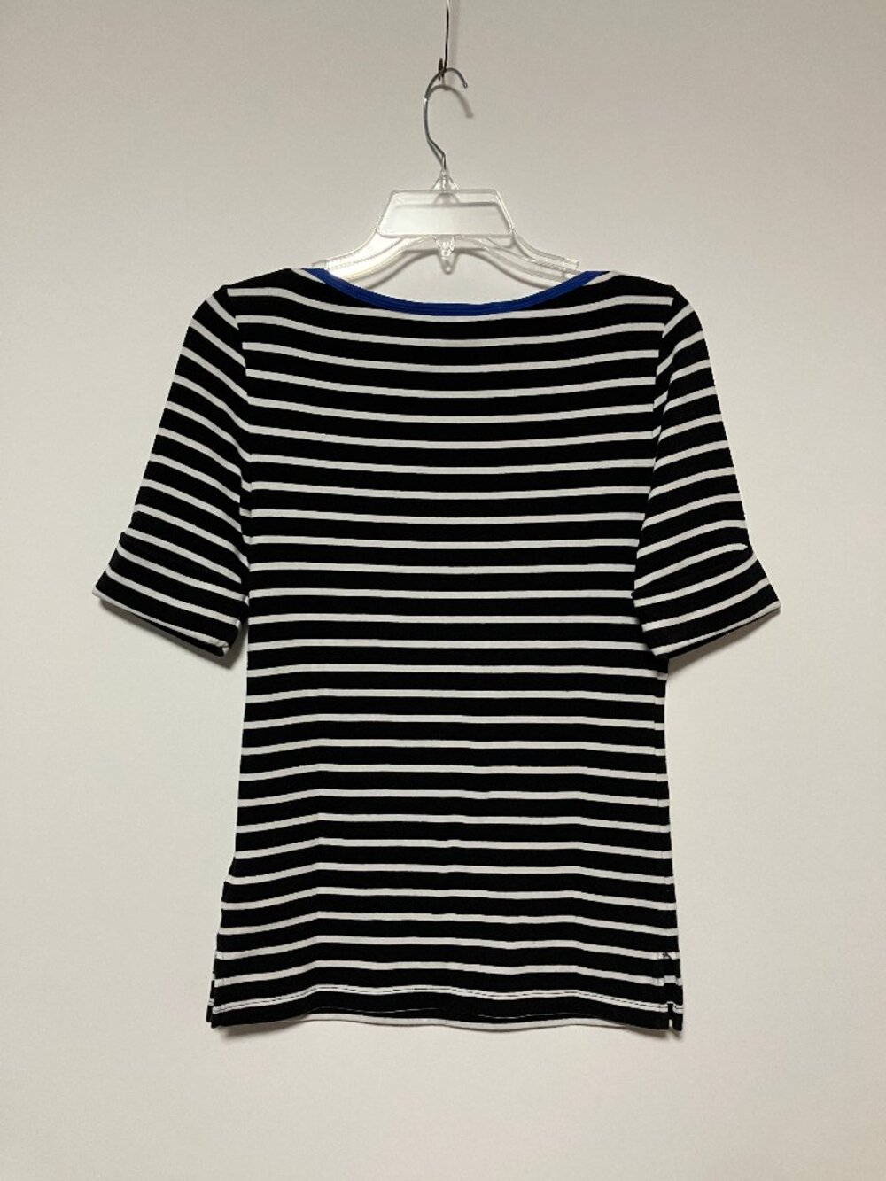 Lauren Ralph Lauren Black & White Stripe Shirt, Women's Size Medium - Picture 2 of 11